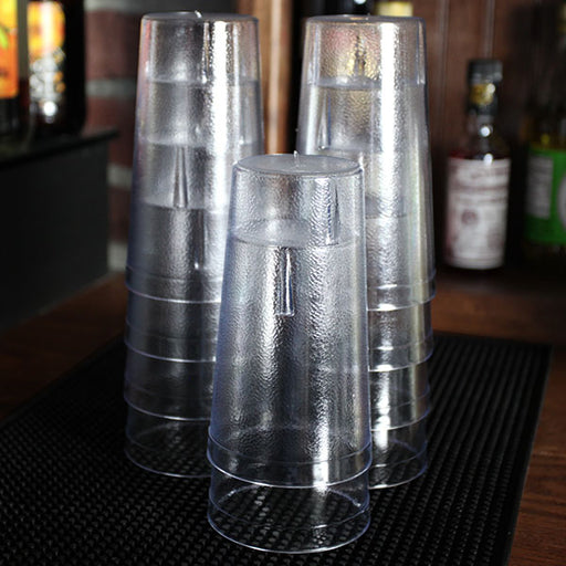 Barconic® Clear Stackable Pebbled Tumblers