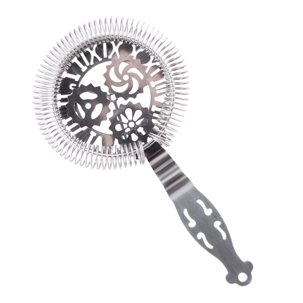 BarConic® Tick Tock Cocktail Strainer - No Prong Stainless Steel