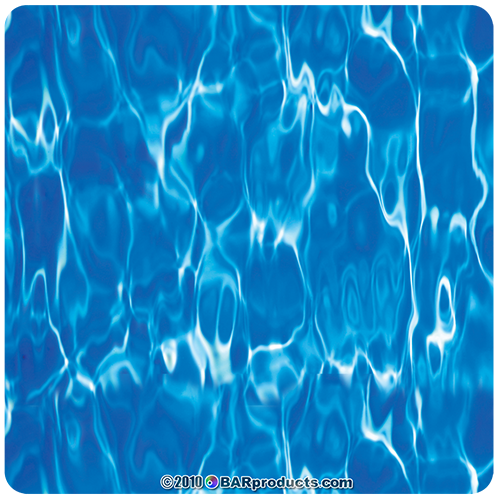 Kolorcoat™ Square Foam Coasters (4 Pack) - Water