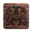 Wood Monogram Letter - CUSTOMIZABLE Cork Bottom Coaster
