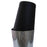 black textured 18 ounce cocktail shaker tin capping a 28 ounce 