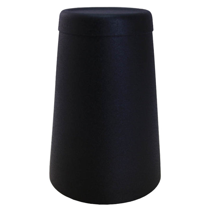cocktail shaker tin flipped - black texture grip - 18 ounce