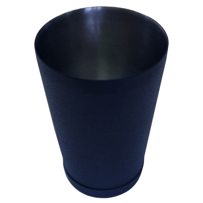 black grip cocktail shaker tin rim - 18 ounce