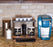 Counter Caddies™ - "BARISTA" Themed Artwork - Straight Shelf - w/ K-Cup Holes - coffee mugs tools supplies