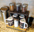 Counter Caddies™ - "BARISTA" Themed Artwork - Straight Shelf  - coffee mugs condiments