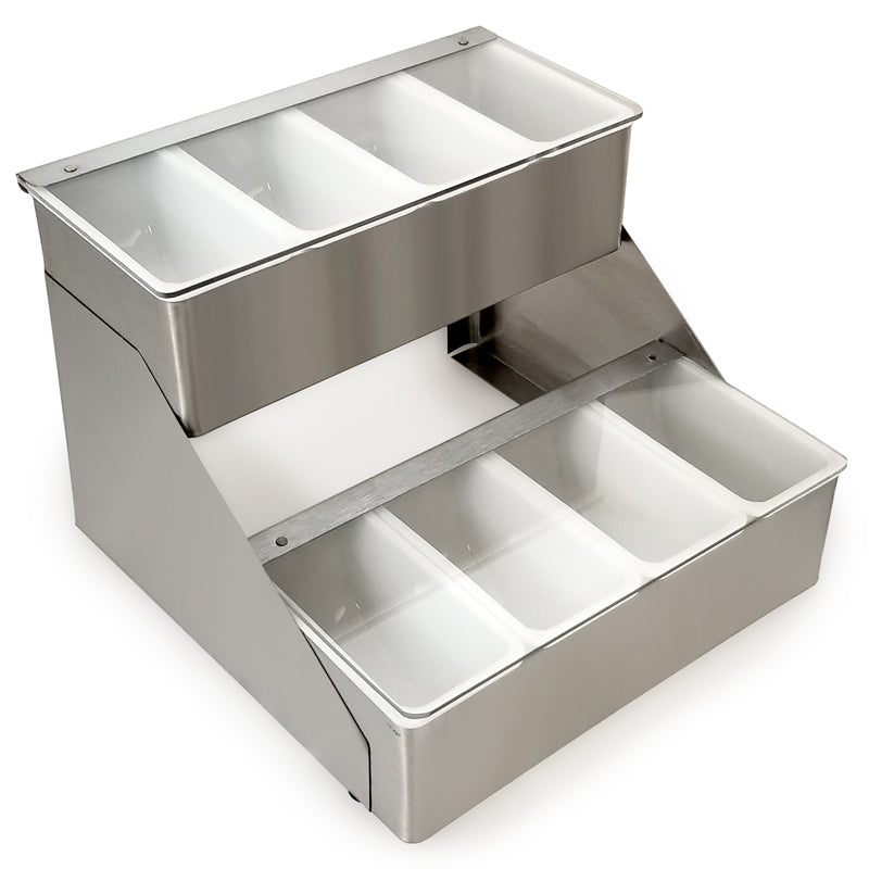 BarConic Stainless Steel Double Decker Condiment Holder