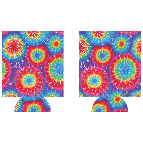 Kolorcoat™ Can Cooler (2 Pack) - Tie Dye Circles