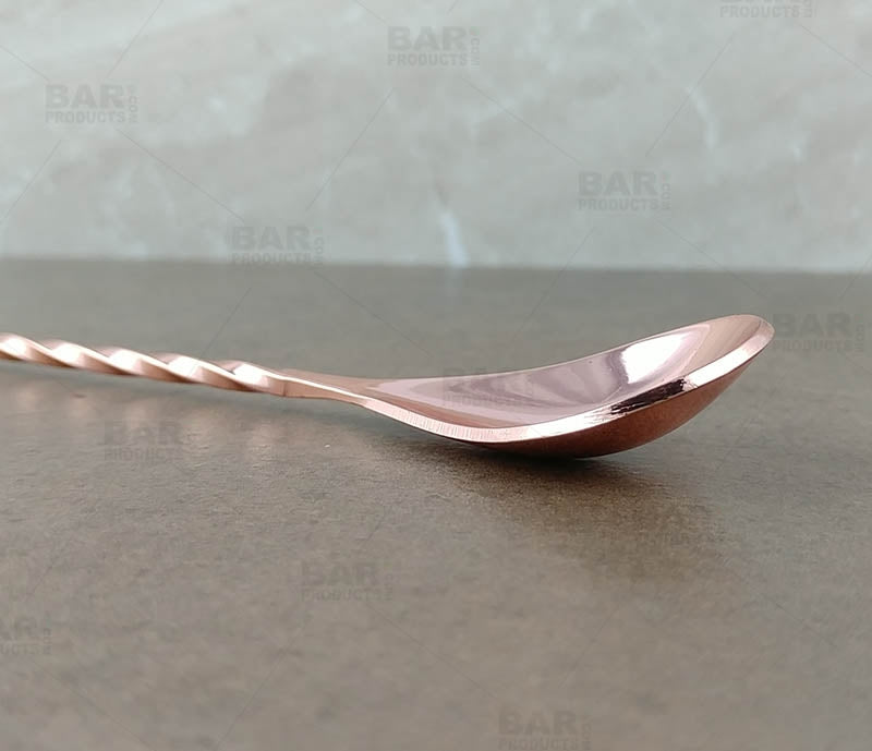 Stainless Steel Cocktail Mixing Bar Spoon with Twisted Stem & Muddler End