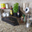 Counter Caddies™ - Walnut-Stained Corner Shelf - Barista Style - coffee mugs condiments supplies
