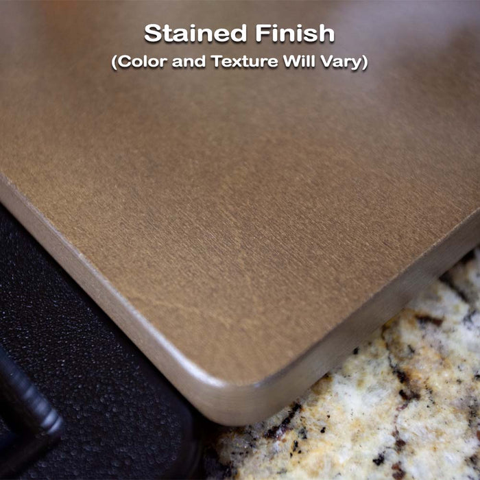 Counter Caddies™ stained color sample walnut stain