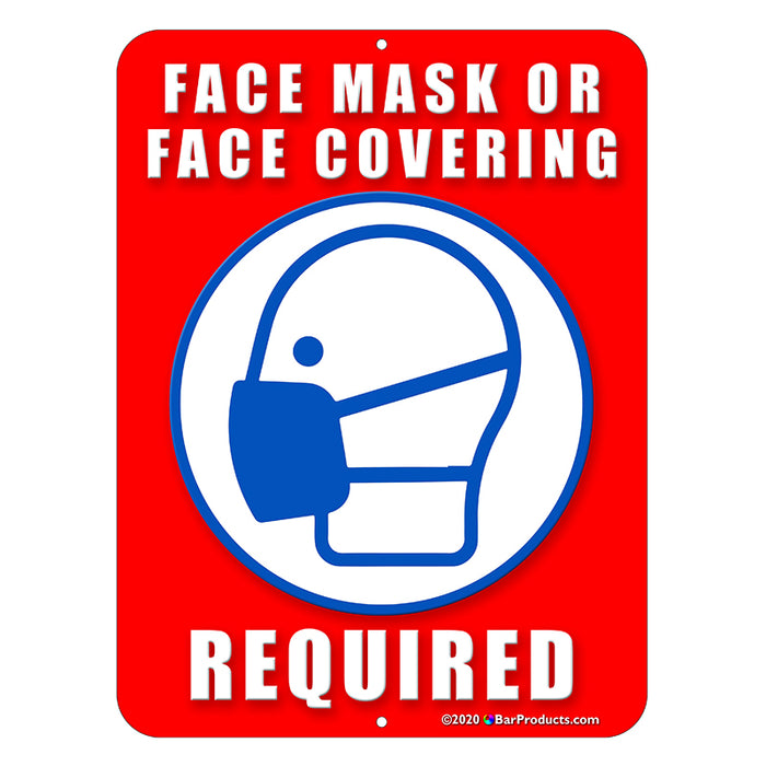Metal Sign Kolorcoat™ - Face Mask - 9X12