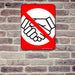 Metal Sign Kolorcoat™ - No Hand Shaking - 9X12