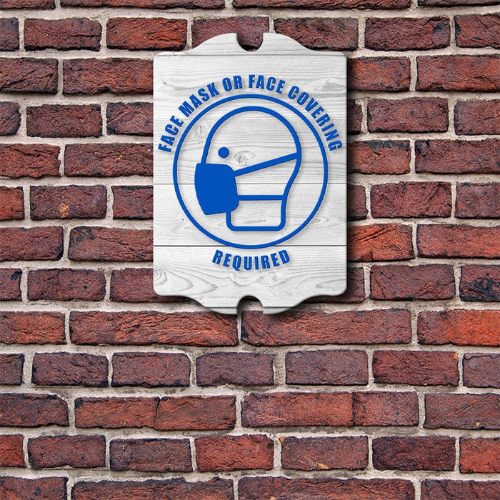 Mask Table Sign Wooden Tavern Sign - Face Mask - Bar Products — Bar Products