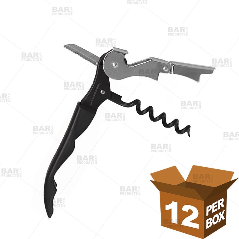 Corkscrew - Double Lever - Black [Box of 12]