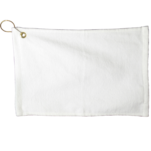 15'' x 25'' White Bar Towel With Hook