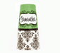 ADD YOUR NAME - Cocktail Shaker Tin - 28 oz weighted - Damask Green  Facing DOWN