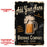 CUSTOMIZABLE Vintage Metal Bar Sign - 12" x 18" - Brewing Company (Black)