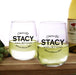 Custom Glassware - Stemless Wine Glass