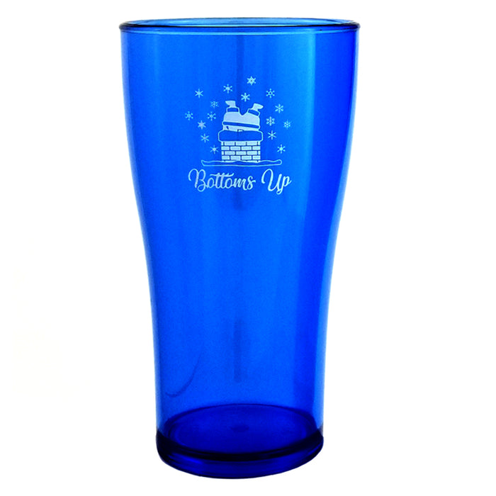 Bottoms Up Polycarbonate Cup - Blue - 2 Sizes Available