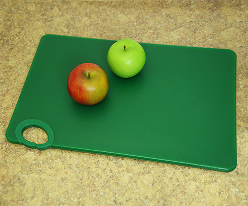 Colored cutting boards with ring