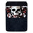 DekoPokit™ Leather Bottle Opener Pocket Protector w/ Designer Flap - Grungy Skull and Roses - LARGE