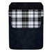 DekoPokit™ Leather Bottle Opener Pocket Protector w/ Designer Flap - Black and White Plaid - LARGE