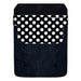 DekoPokit™ Leather Bottle Opener Pocket Protector w/ Designer Flap - Black and White Polka  - LARGE