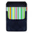 DekoPokit™ Leather Bottle Opener Pocket Protector w/ Designer Flap - Rainbow Stripes - SMALL