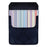 DekoPokit™ Leather Bottle Opener Pocket Protector w/ Designer Flap - Pastel Stripes - SMALL