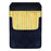 DekoPokit™ Leather Bottle Opener Pocket Protector w/ Designer Flap - Yellow Grunge Stripes - SMALL