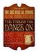 Dance On Tables - Kolorcoat™  Wood Bar Sign - Tavern Shaped