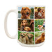 CUSTOM Memorial Coffee Mug - 13 Slot Collage - 15 Ounce