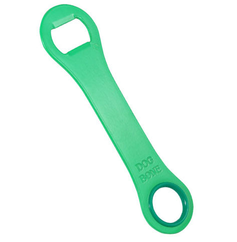 Dog Bone Bottle Opener / Bar Key - Neon Green
