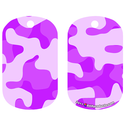 Kolorcoat™ Dog Tag - Purple Camo