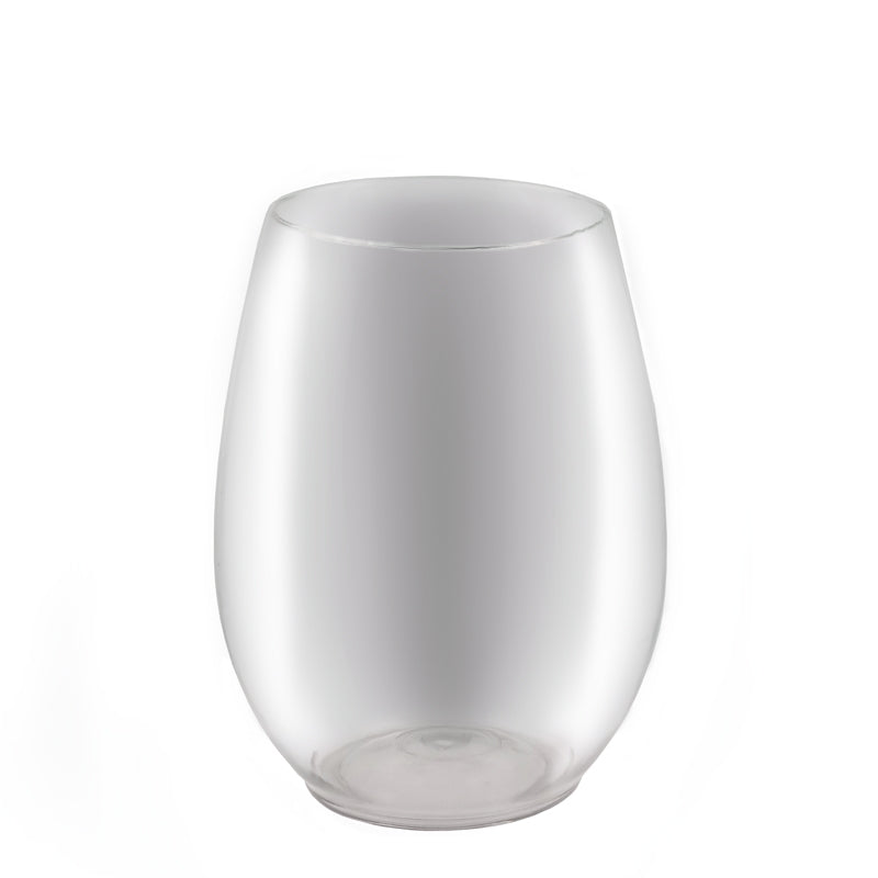 Plastic Champagne Flutes - Clear Stemless Cup