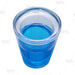 BarConic® Plastic Shot Glass with Double Wall - Blue - 1.5 oz