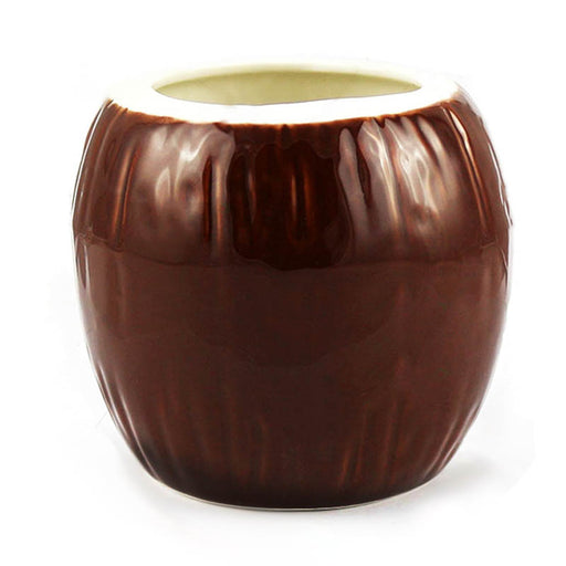 BarConic® Tiki Drinkware - Ceramic Coconut Mug - 14 ounce