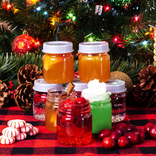 Mini Mason Jars - w/ Lids - Plastic 2.5 oz. - Pack of 8