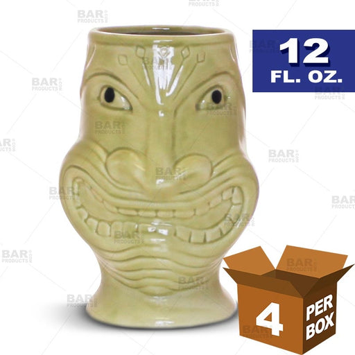 BarConic® Tiki Drinkware - Funny Face - 12 oz [Box of 4]