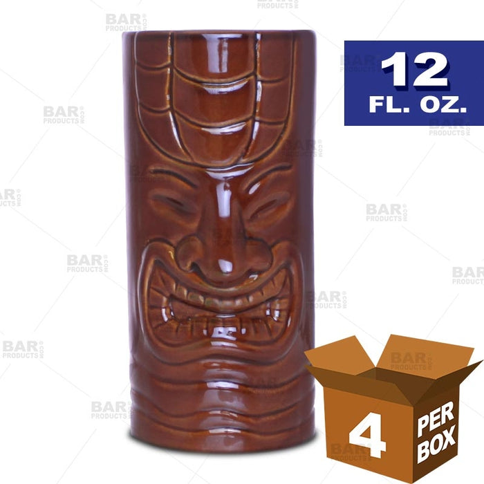 BarConic® Tiki Drinkware - Grin - 12 oz [Box of 4]