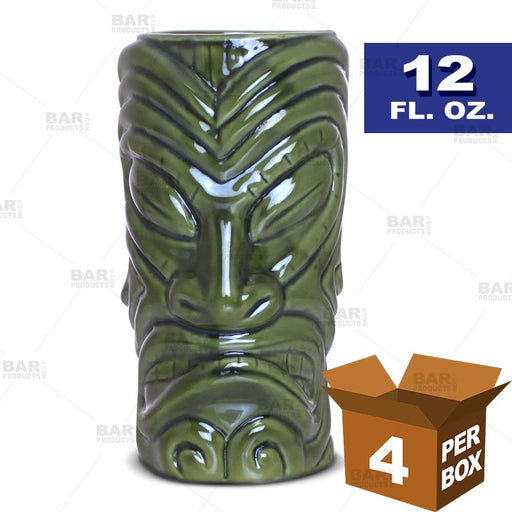 BarConic® Tiki Drinkware - Warrior - 12 oz [Box of 4]