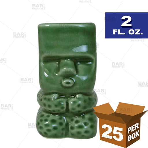 BarConic® Tiki Drinkware Shots - Green - 2 oz [Box of 25]