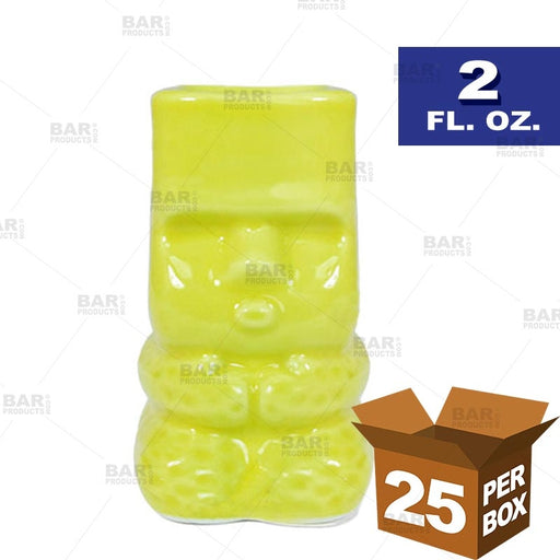 BarConic® Tiki Drinkware Shots - Yellow - 2 oz [Box of 25]