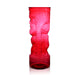 BarConic® Drinkware - Red Plastic Tiki Cup w/ Lid and Straw - 24 ounce