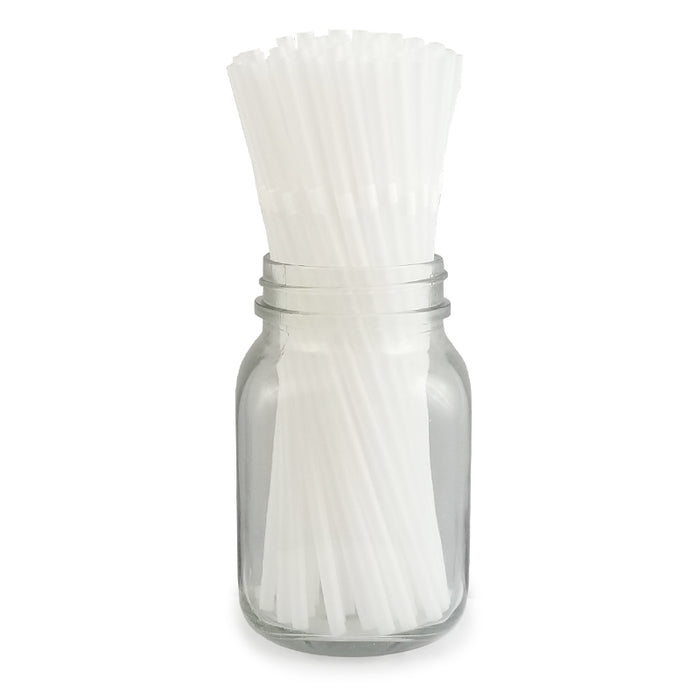 “Eco-Friendly” PLA Bendable Straws - 8 ¼” Clear - Packs of 100