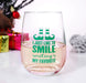 Elf - I Just Like to Smile Stemless Wine Glass