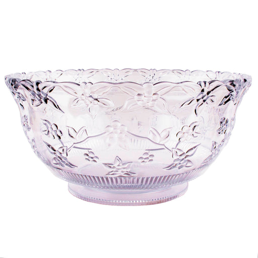 Embossed Punch Bowl - Clear - Size Options