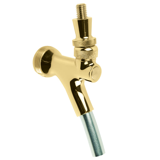 Euro Style Beer Faucet - Long Spout - Gold Plated