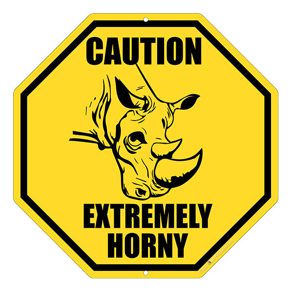 Extremely Horny Kolorcoat™ Metal Bar Sign
