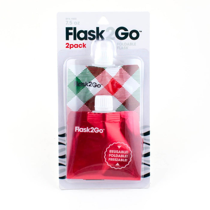 O2 Go Flask Flask2Go - 2 pack - 7.5 ounce - Color Options — Bar Products